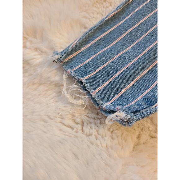 KUT From The Kloth Connie High Rise Ankle Skinny stiped jeans sz 6 - Picture 2 of 6